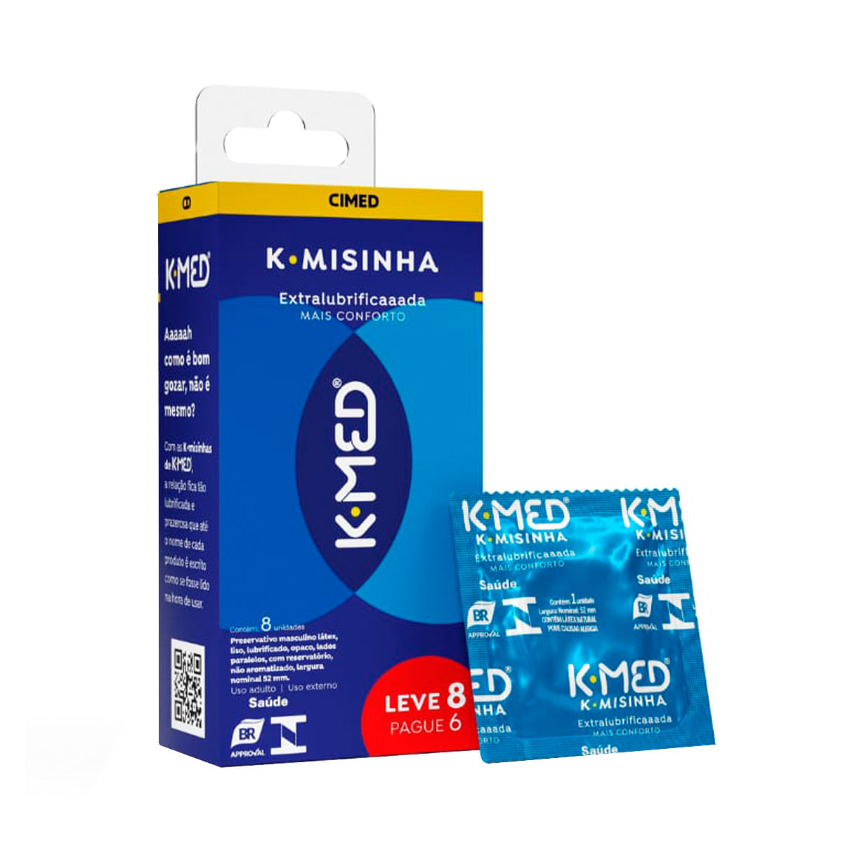 K-Misinha Preservativo Tradicional Leve 8 Pague 6 K-Med