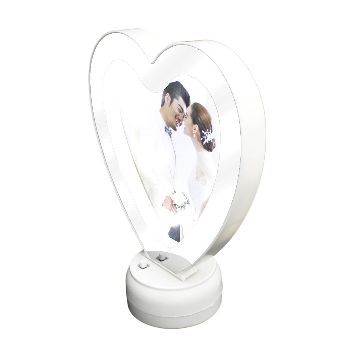 Espelho de Mesa com LED em Formato Coração Imporiente