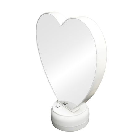 Espelho de Mesa com LED em Formato Coração Imporiente