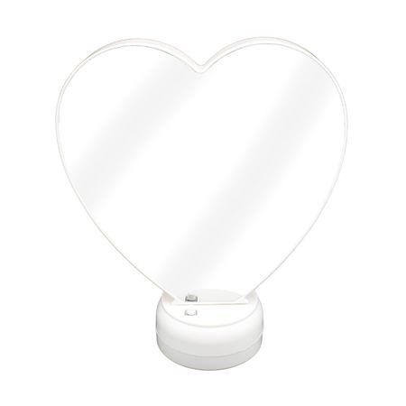 Espelho de Mesa com LED em Formato Coração Imporiente