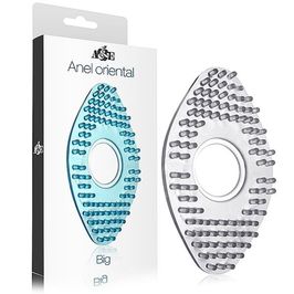 Anel Oriental Grande em Silicone - Transparente - Adão e Eva