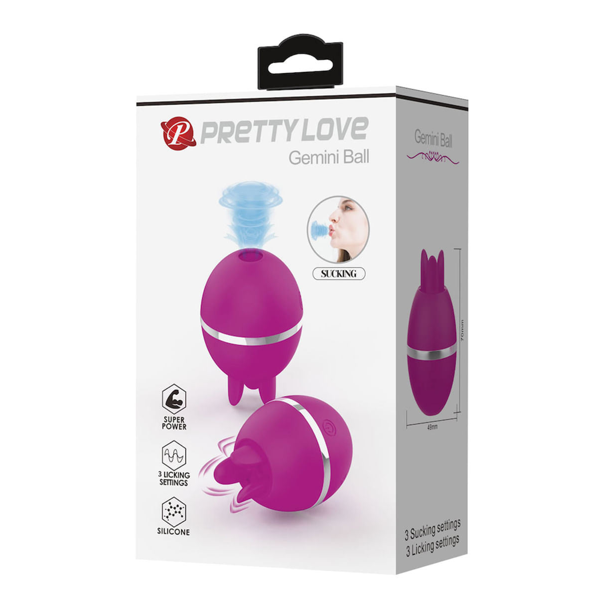Pretty Love Gemini Ball Estimulador de Clitóris com 7 Modos de Vibração VipMix