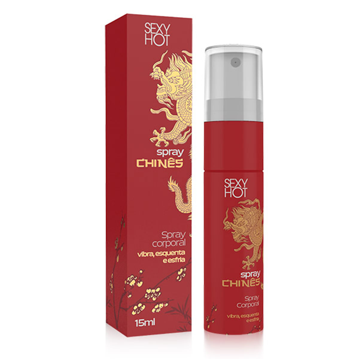 Spray Chinês Esquenta e Esfria Comestível 15g Sexy Hot