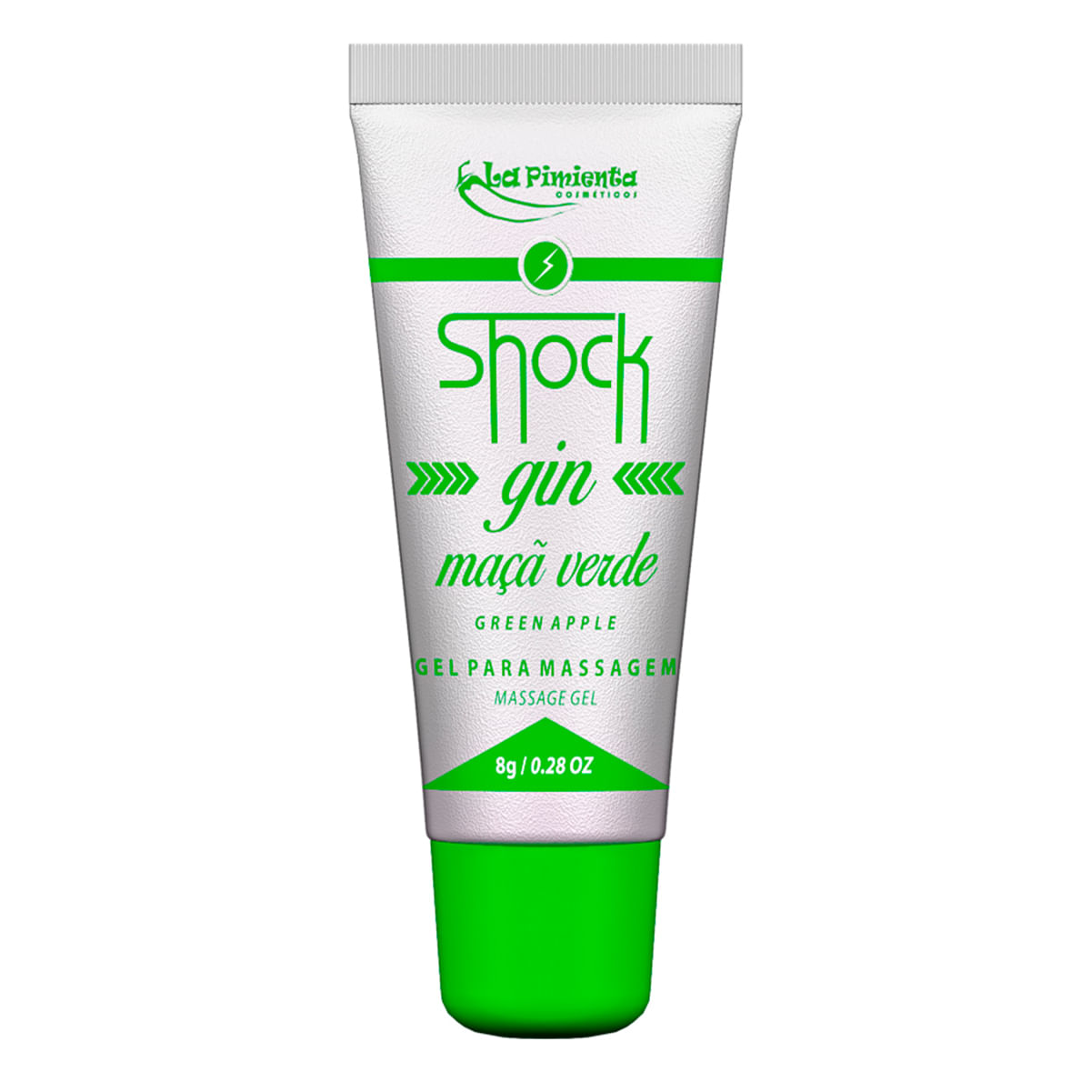 Shock Gin Excitante Elétrico Beijável 8g La Pimienta Shock Gin Excitante Elétrico Beijável 8g La Pimienta