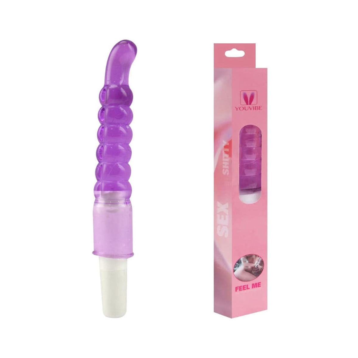 Vibrador em Silicone Escalonado com Estimulador Miss Collection