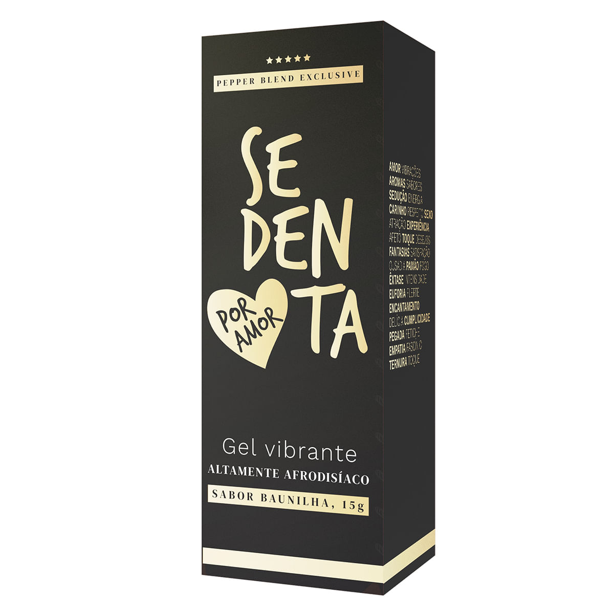 Sedenta Por Amor Gel Comestível  Pepper Blend