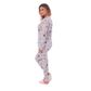 Pijama Aconchego Feminino Viscolycra com Manga Longa e Calça Estampada Victory