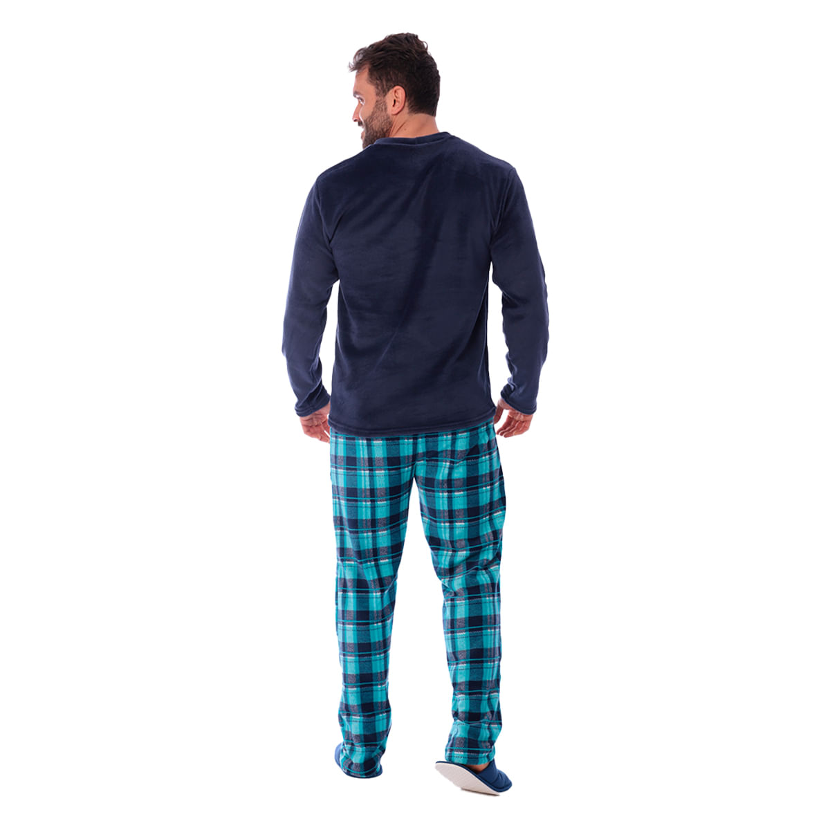 Pijama Lord Masculino Fleece com Manga Longa e Calça Coleção Inverno Victory