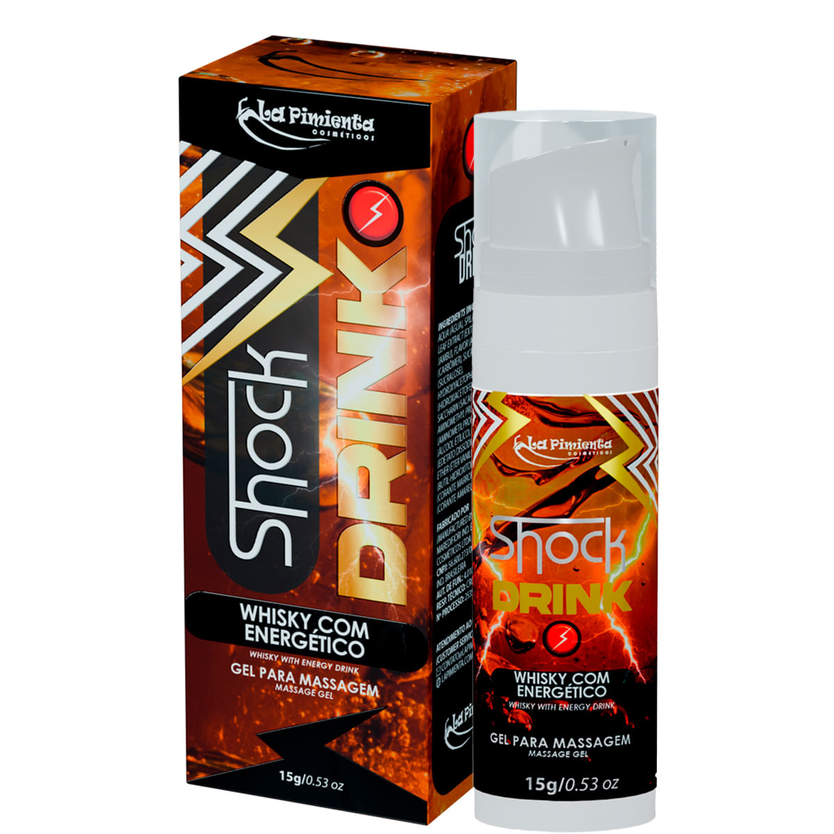 Shock Drink Gel Vibrador Liquido Excitante 15g La Pimienta