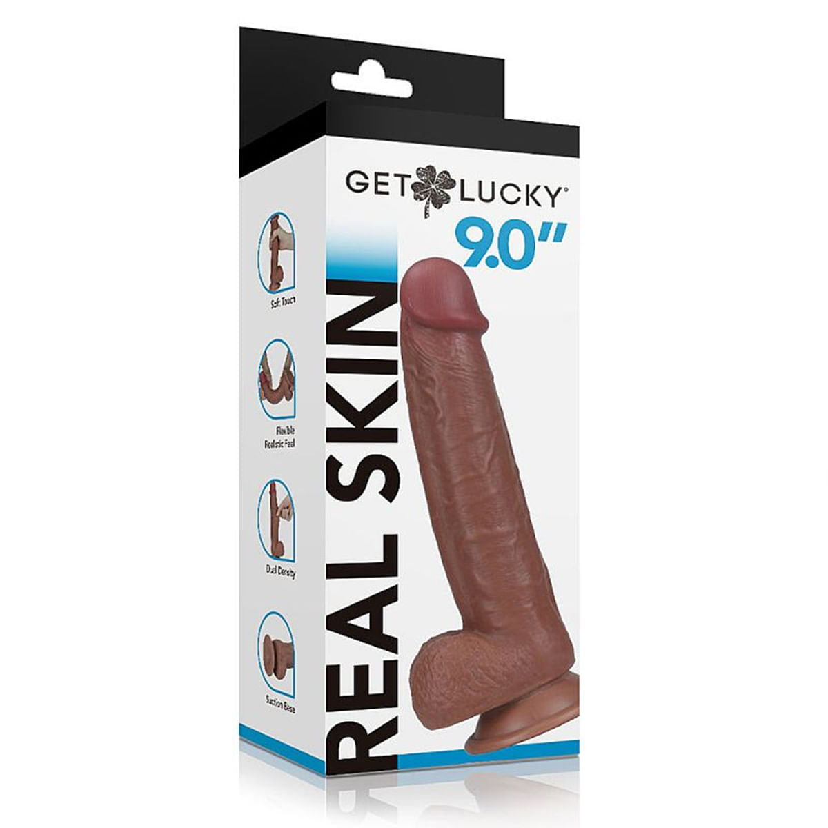 Lucky Pênis Super Realístico com Dupla Camada 24x4,3cm Sexy Import