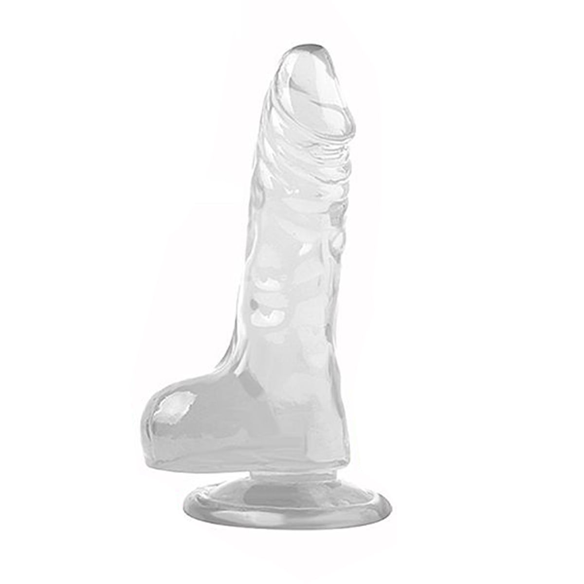 Mr Rude Pênis Realístico Transparente com Ventosa 13,5x2,3cm Sexy Import Mr Rude Pênis Realístico Transparente com Ventosa 13,5x2,3cm Sexy Import
