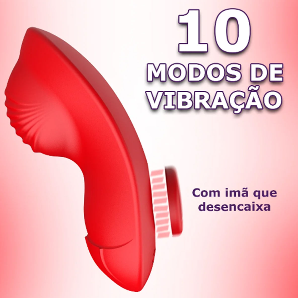 Vibrador de Calcinha com Imã via Aplicativo com 10 Modos de Vibração Libb