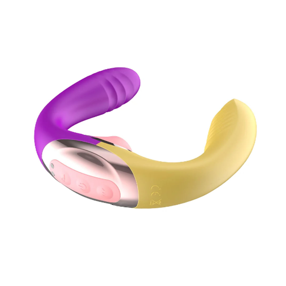 Vibrador Duplo para Lésbicas com Sugador e Movimento de Vem 10 modos de vibração Libb