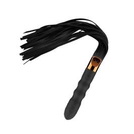 Vibrador Escalonado Recarregável com 10 Modos de Vibração e Chicote em Camurça 3R Import