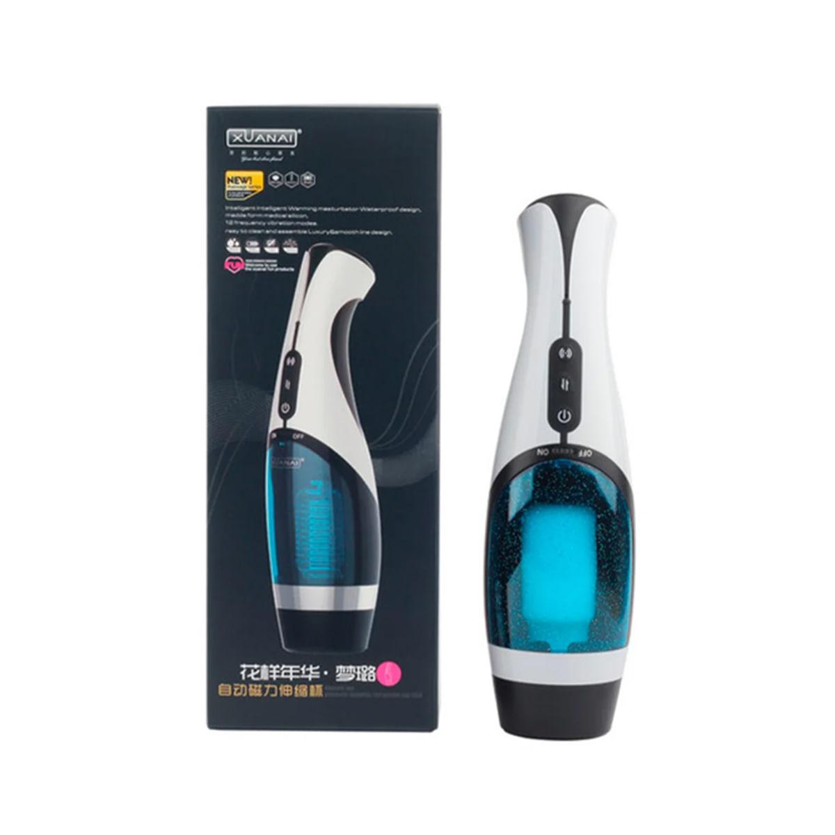 Masturbador Masculino Vagina com 4 Modos Vibração Libb