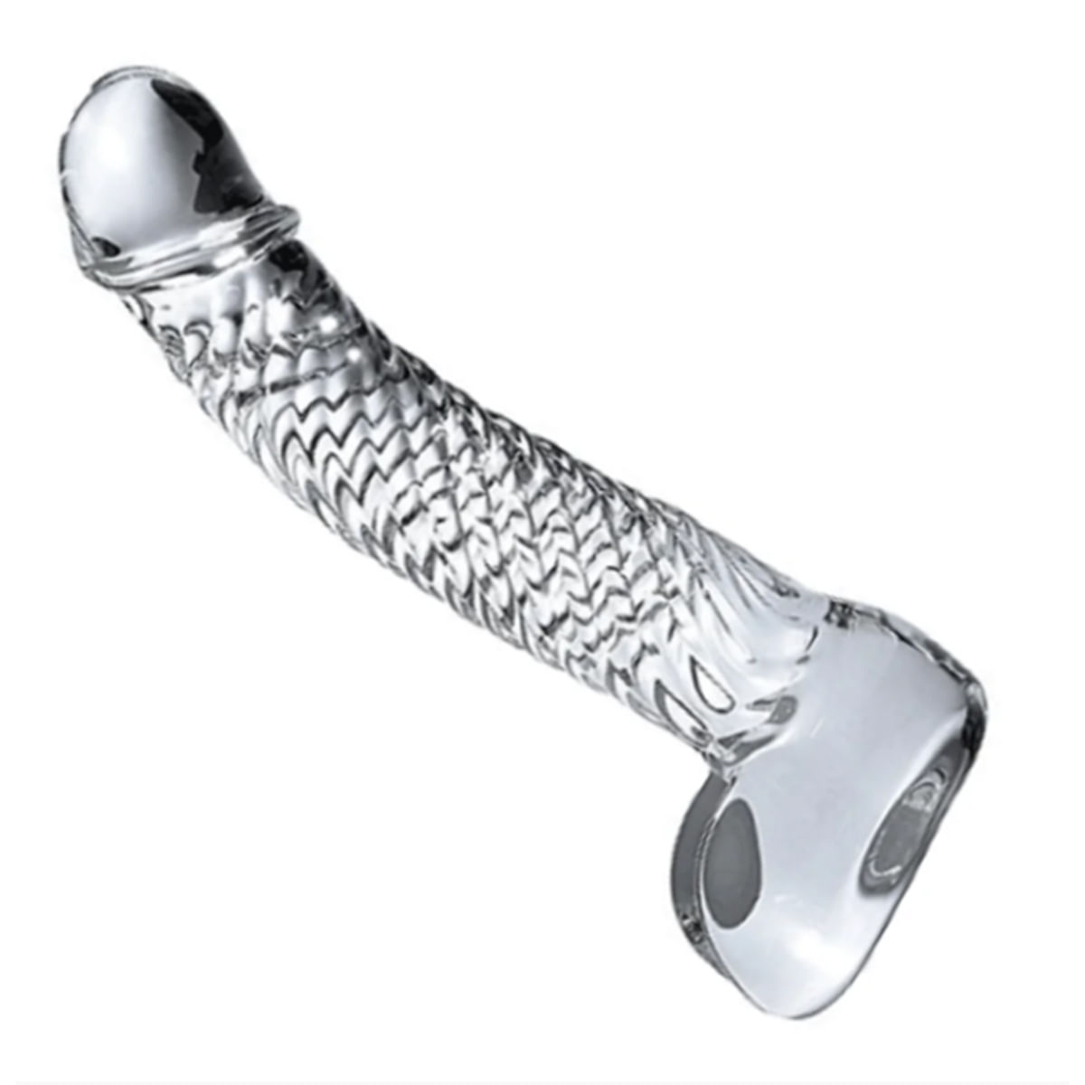 Dildo Prótese de Vidro Formato Pênis com Ondulações Libb Dildo Prótese de Vidro Formato Pênis com Ondulações Libb