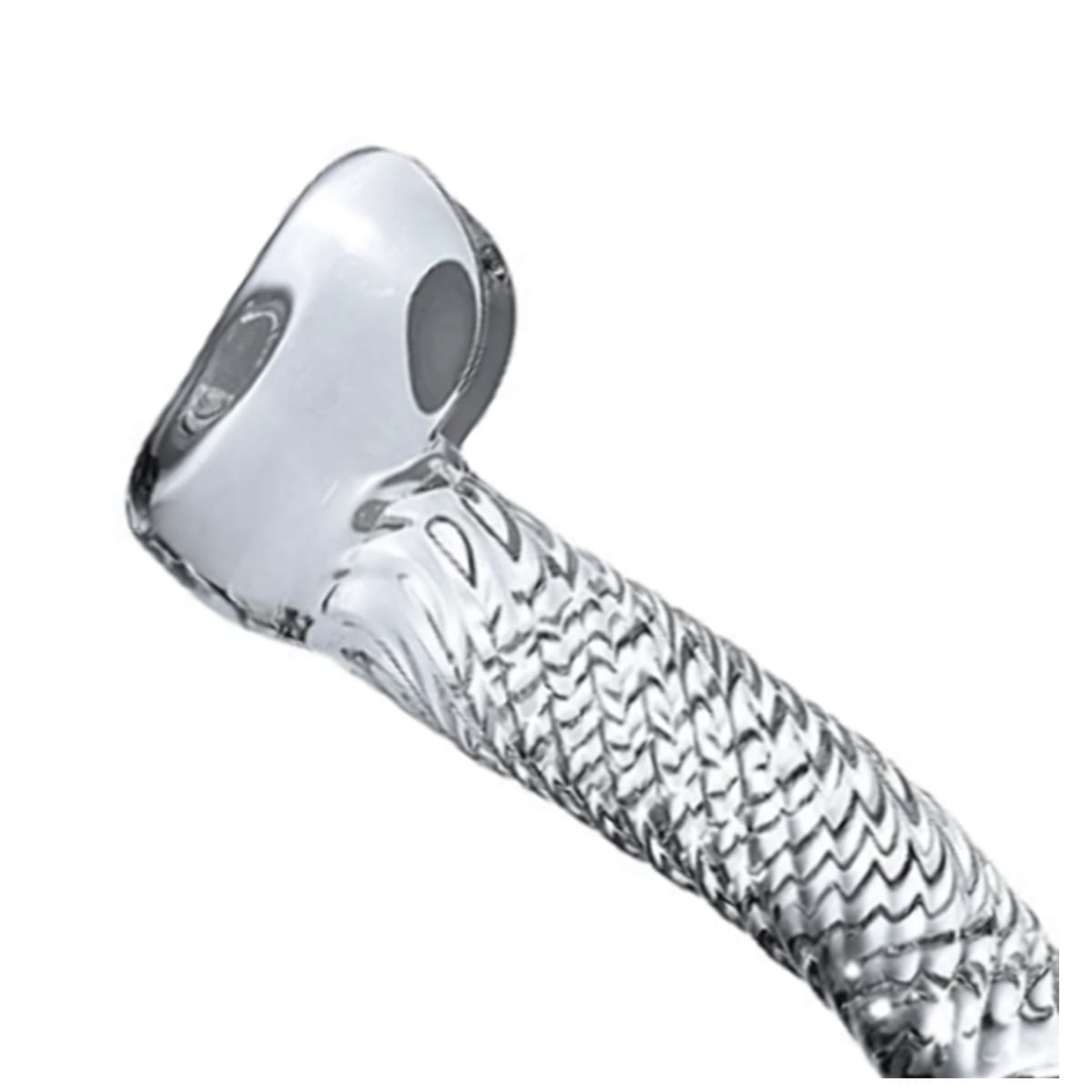 Dildo Prótese de Vidro Formato Pênis com Ondulações Libb
