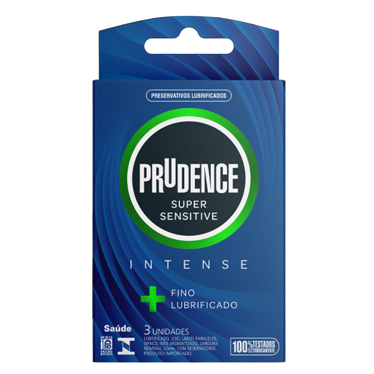 Preservativo Super Sensitive Intense com 3 unidades Prudence Preservativo Super Sensitive Intense com 3 unidades Prudence
