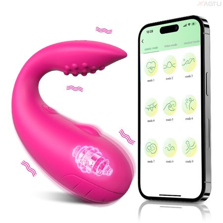 Youvibe Vibrador com Estimulador na Ponta e Controle Via App com 10 Modos de Vibração Vip Mix