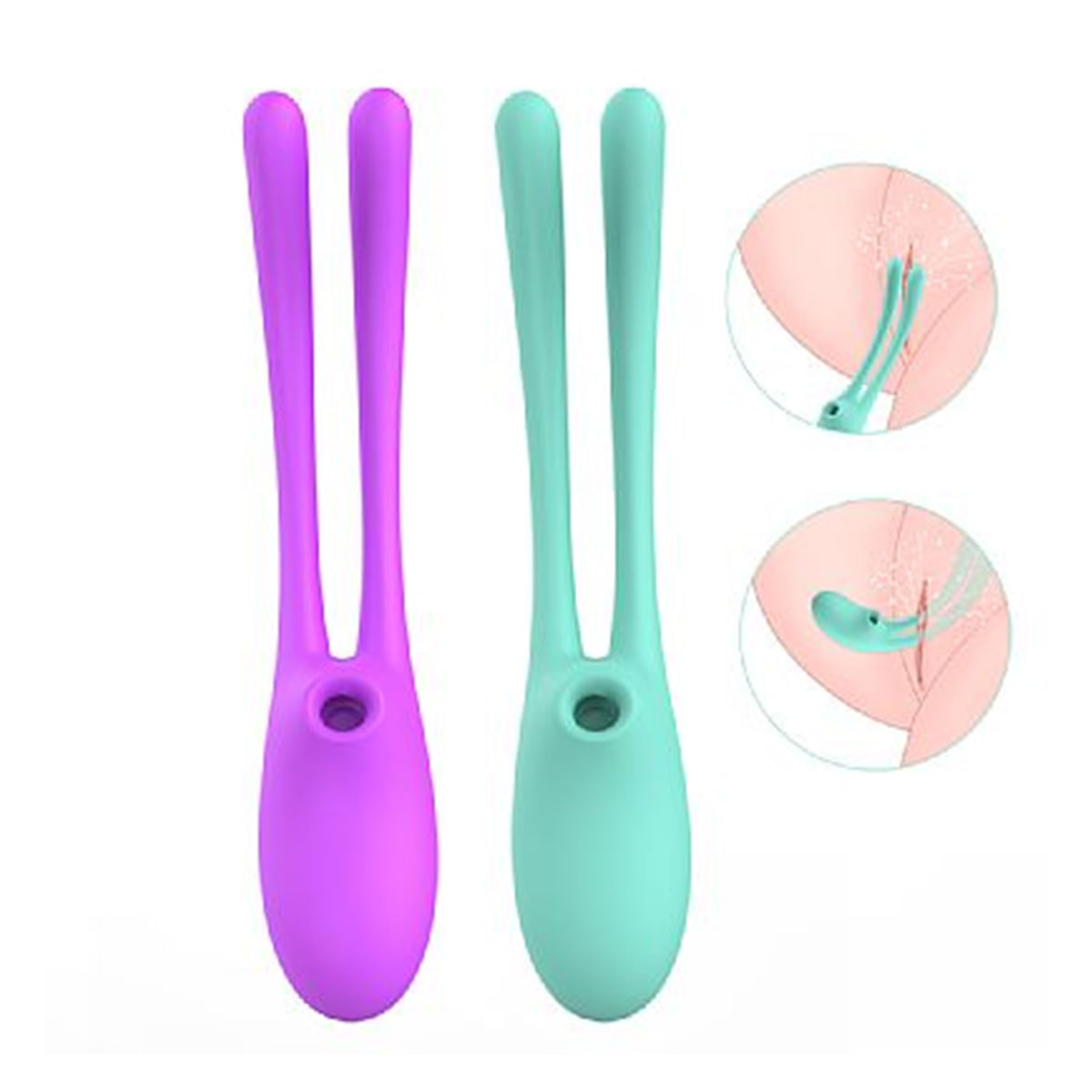 Rabbit Ear Vibrador de Ponto G e Clitóris com 9 Modos de Vibração e Pulsação Sexy Import