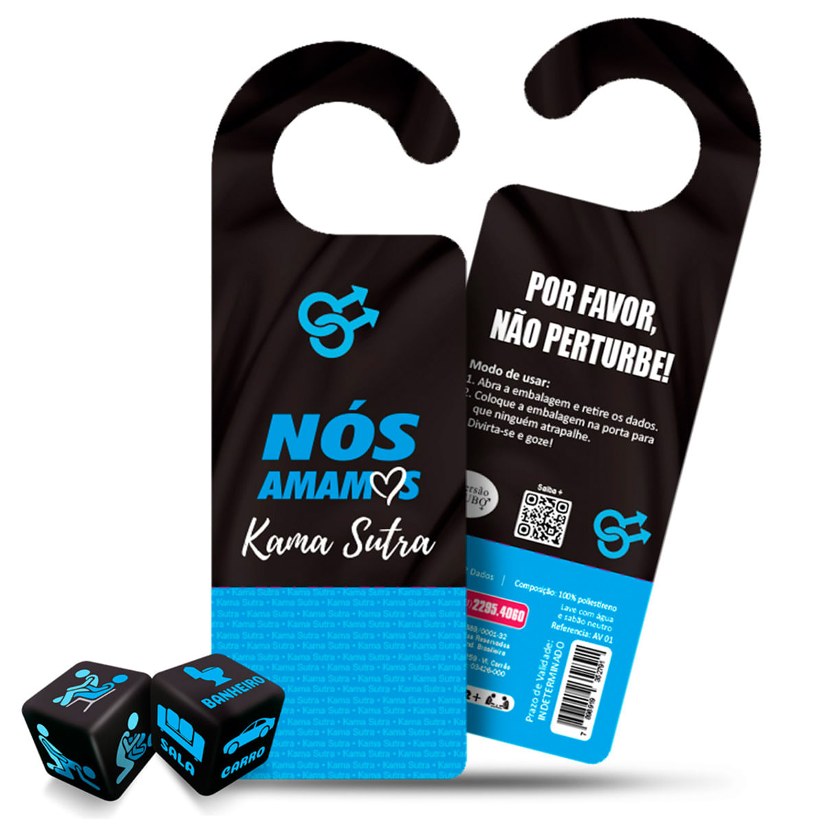 Nós Amamos Par de Dados Kama Sutra Gay e Aviso de Porta Diversão ao Cubo Nós Amamos Par de Dados Kama Sutra Gay e Aviso de Porta Diversão ao Cubo