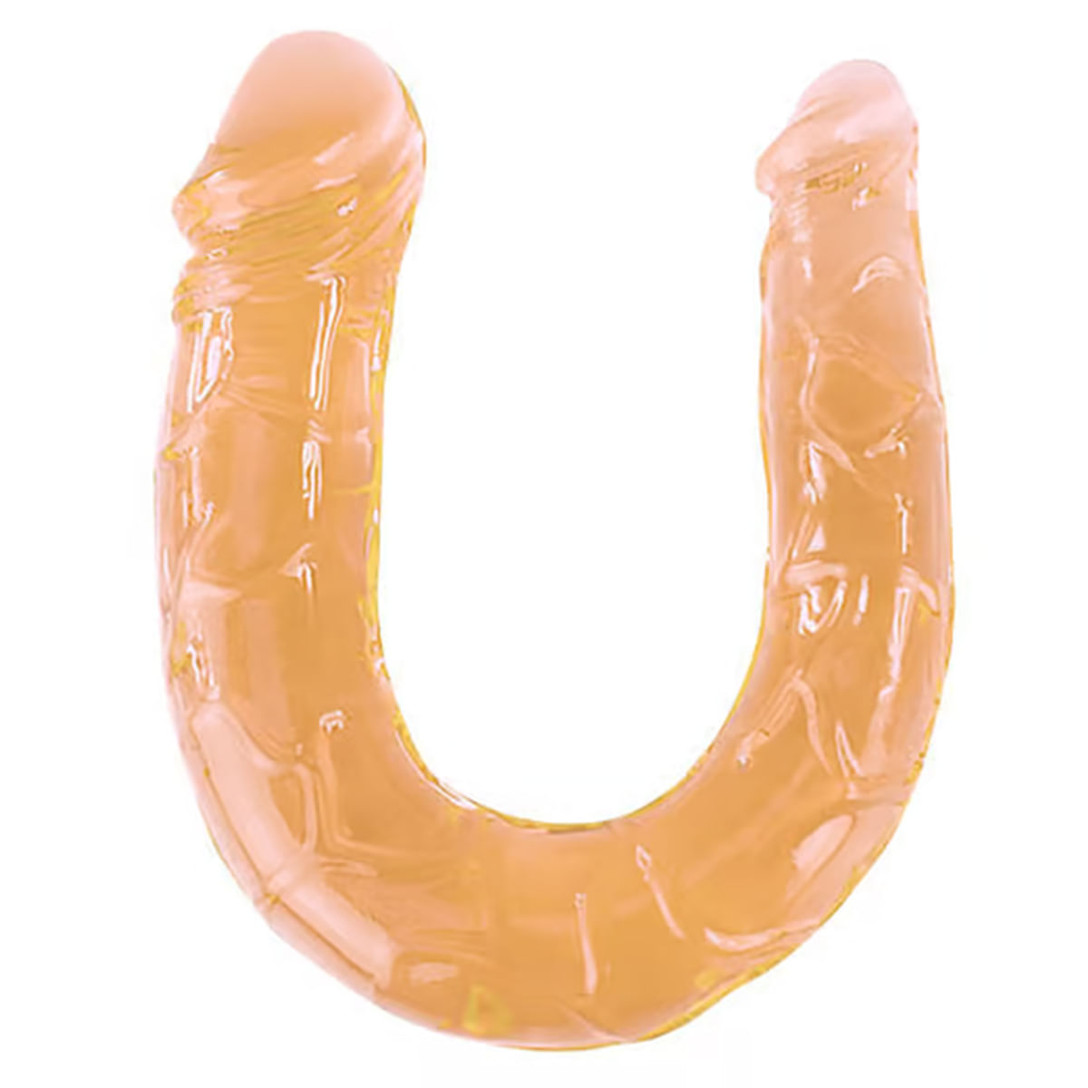 Boomerang Pênis Duplo com Veias e Glande Diversão ao Cubo