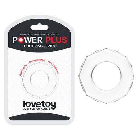 Anel Peniano Diamond Power Plus Cockring Transparente Vip Mix
