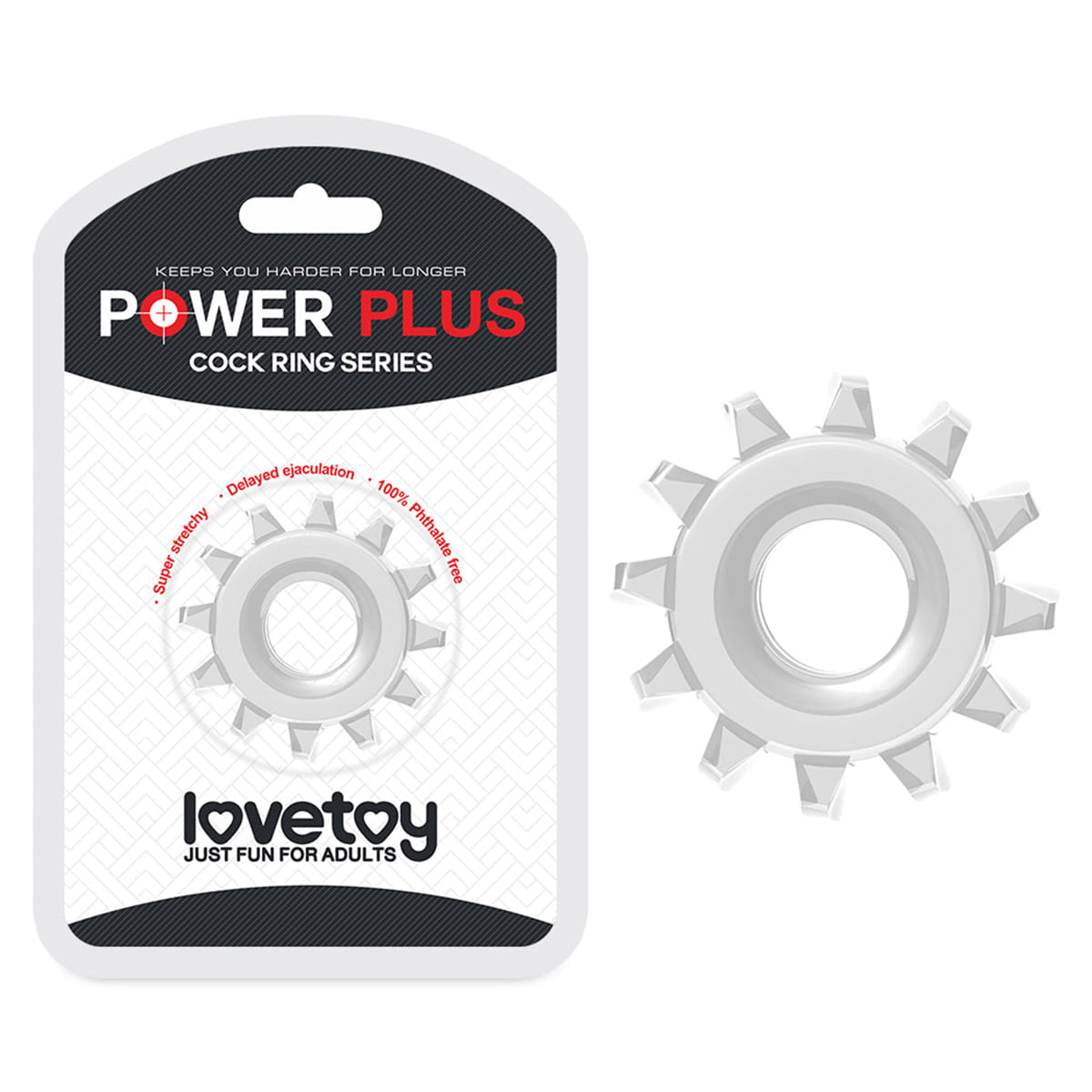 Anel Peniano com Ondas Power Plus Cockring Vip Mix