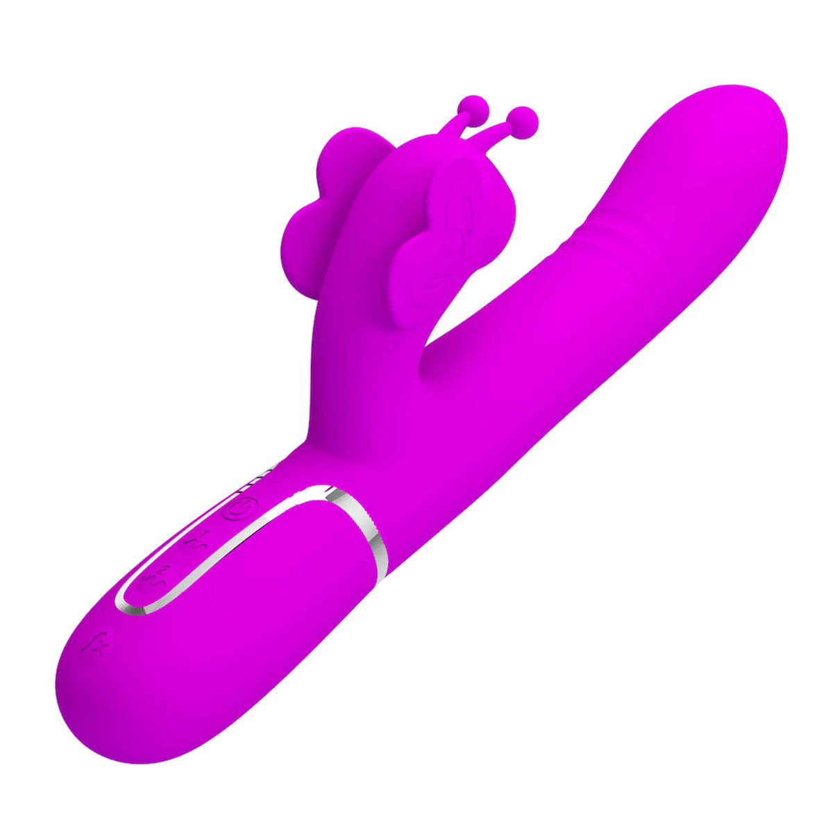 Vibrador Ponto G 4 em 1 com 7 Modos de Vibração e 7 modos de Pulsação e Vai e Vem da Vip Mix Vibrador Ponto G 4 em 1 com 7 Modos de Vibração e 7 modos de Pulsação e Vai e Vem da Vip Mix