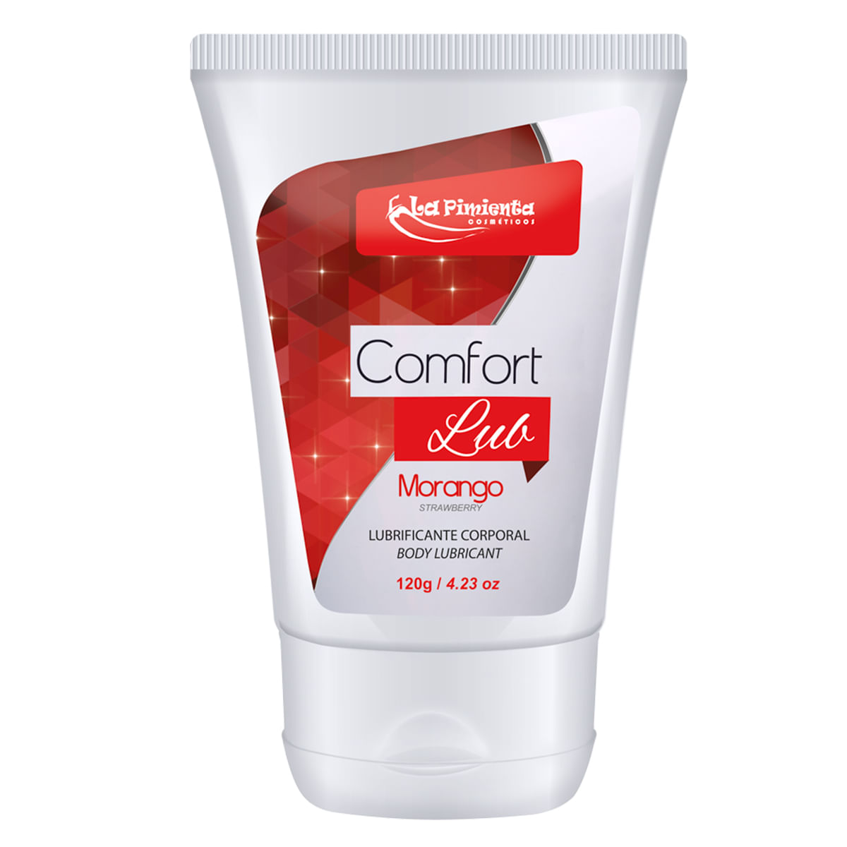 Comfort Lub Lubrificante Corporal de Morango 120g La Pimienta