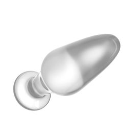 Plug Anal de Vidro 10x3,7cm Glass Romance Vip Mix