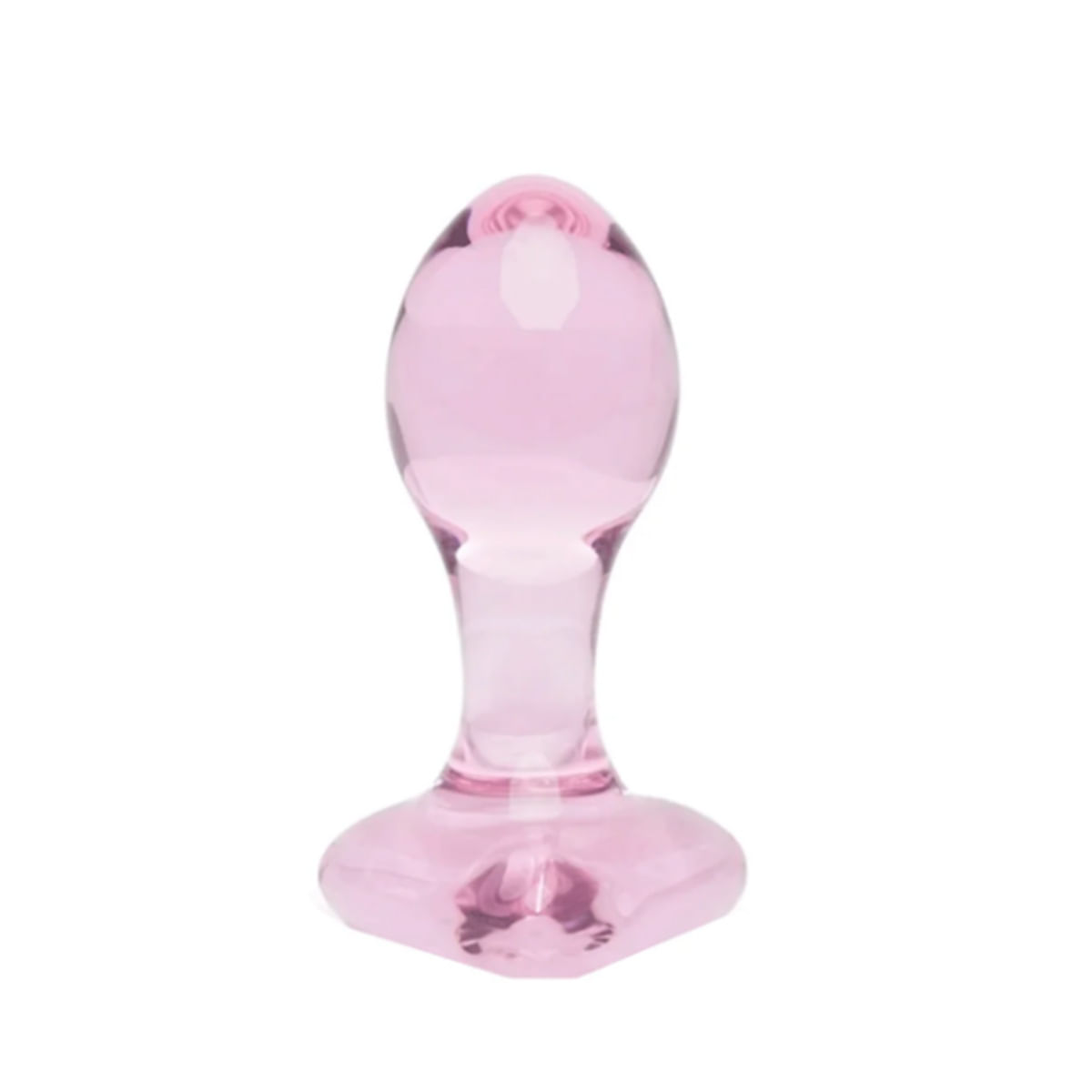 Plug Anal de Vidro Corao Rosa Tamanho P Libb Plug Anal de Vidro Corao Rosa Tamanho P Libb