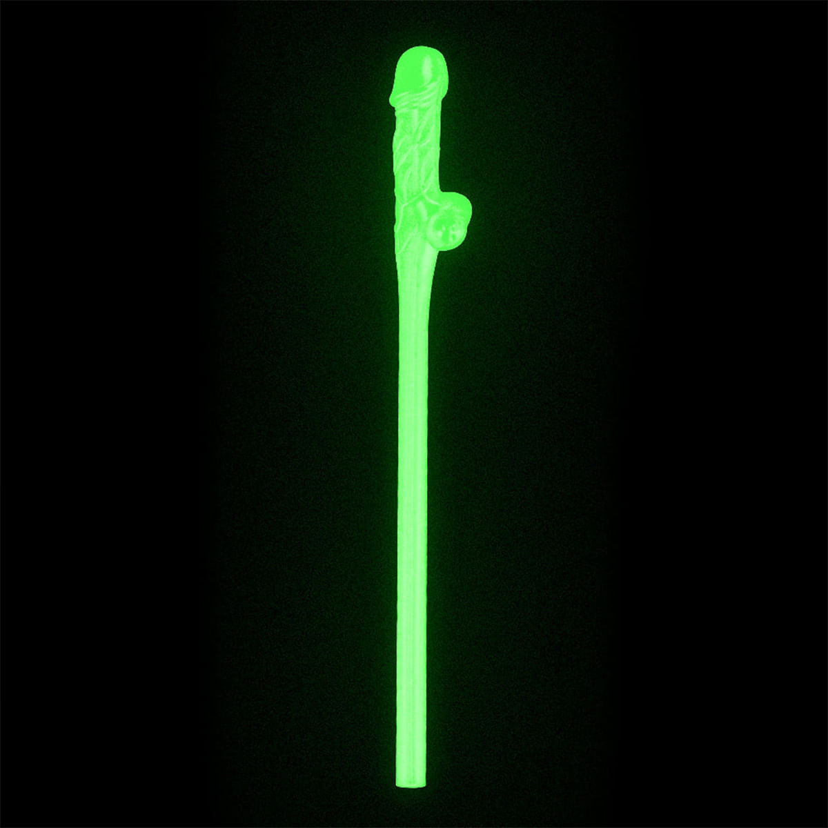 Kit com 9 Canudos Pênis Original Willy Straws Brilha no Escuro Vip Mix