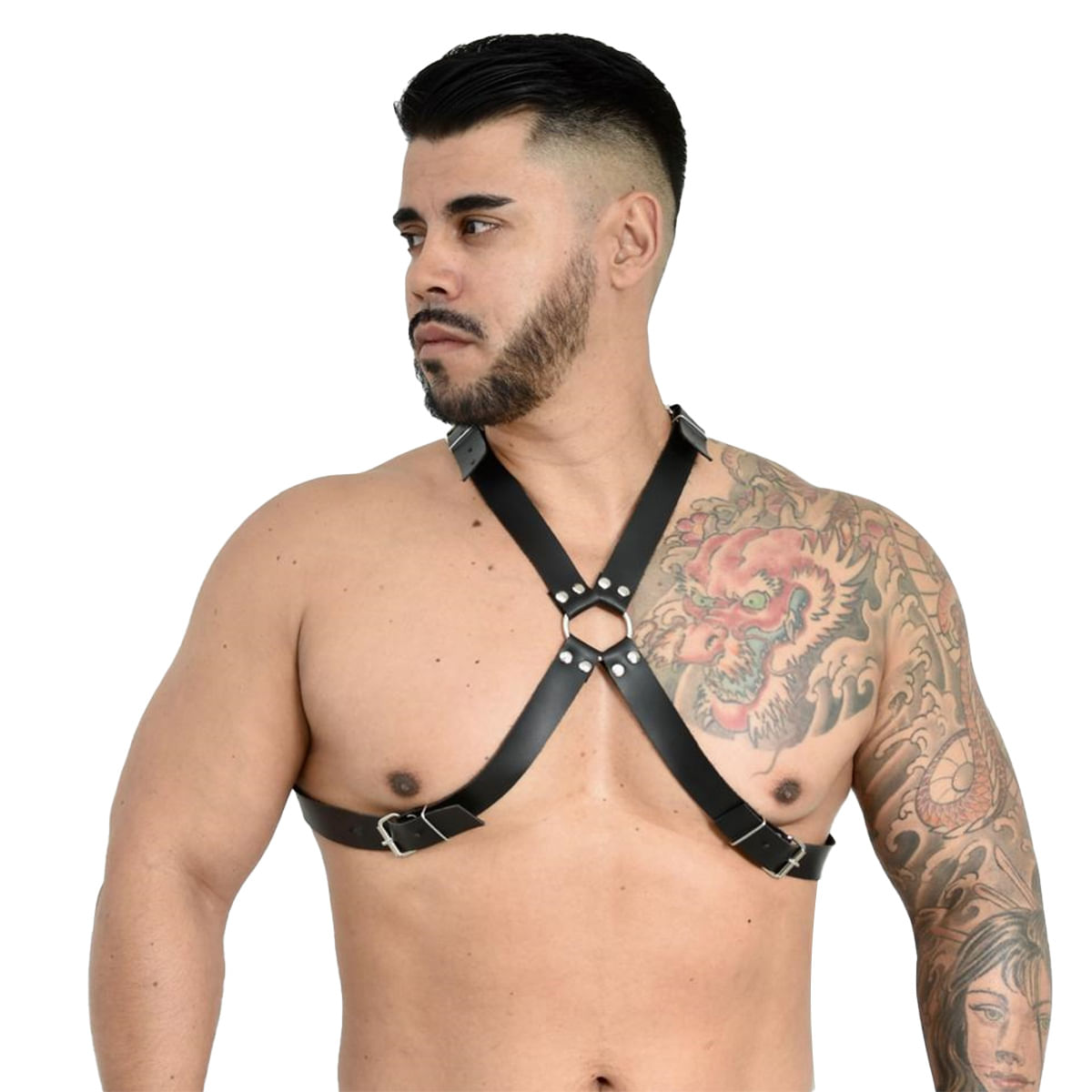 Harness Malik em Couro Sintético Ajustável Êxtase Harness Malik em Couro Sintético Ajustável Êxtase