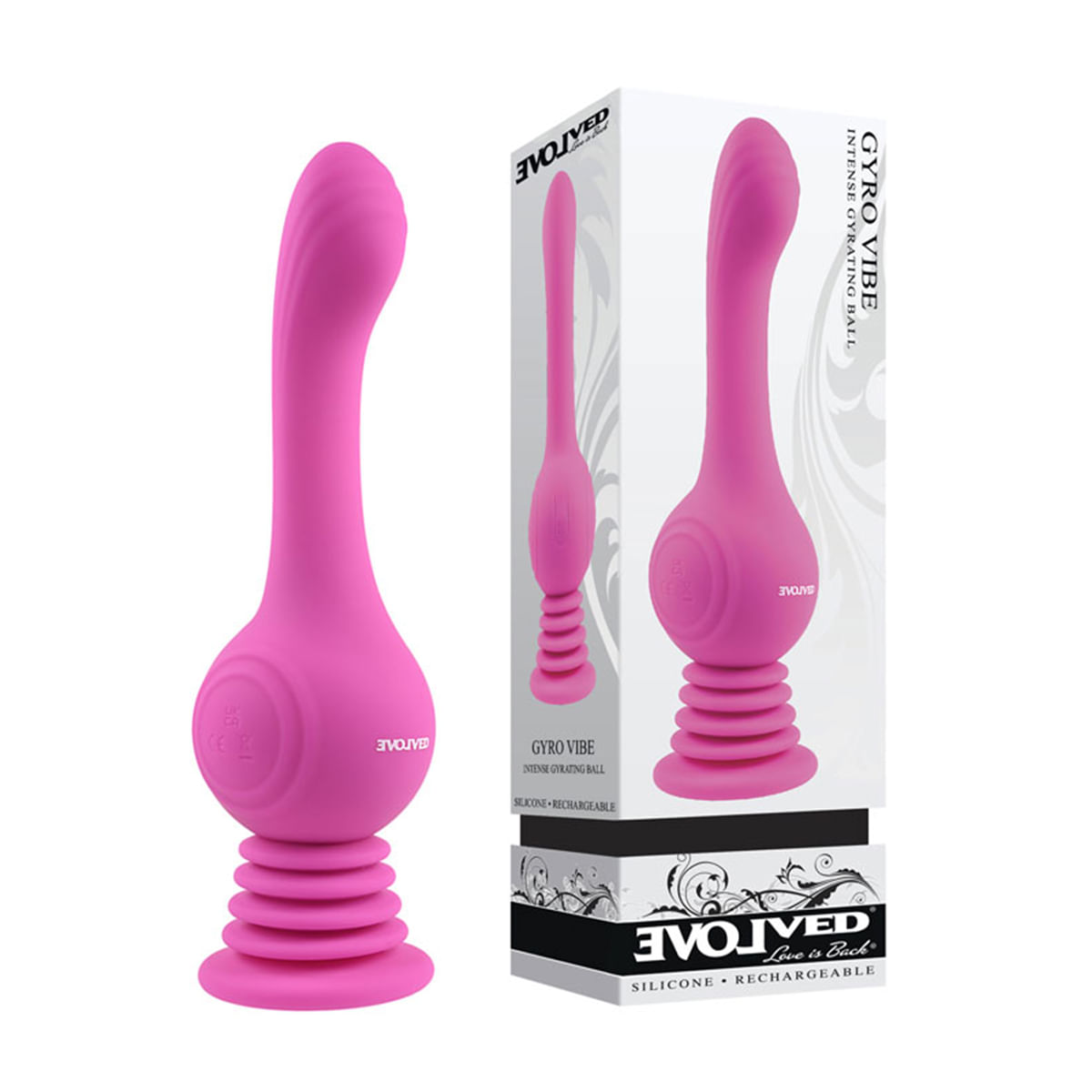 Vibrador com Base de Ventosa e 3 Modos de Vibração 3R Import