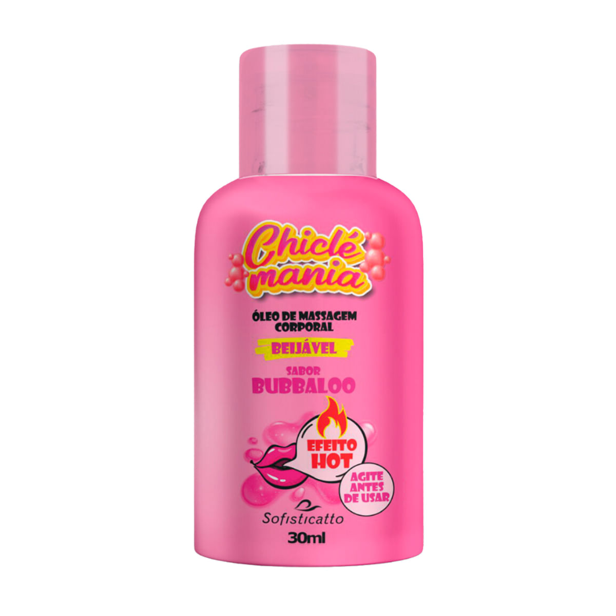 Chiclé Mania Óleo de Massagem Hot 30ml Sofisticatto - Chiclé Mania Óleo de Massagem Hot 30m Sofisticatto Chiclé Mania Óleo de Massagem Hot 30ml Sofisticatto - Chiclé Mania Óleo de Massagem Hot 30m Sofisticatto