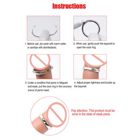 Anel Peniano de Aço Inoxidável com Fecho 2,6 cm Sexy Import