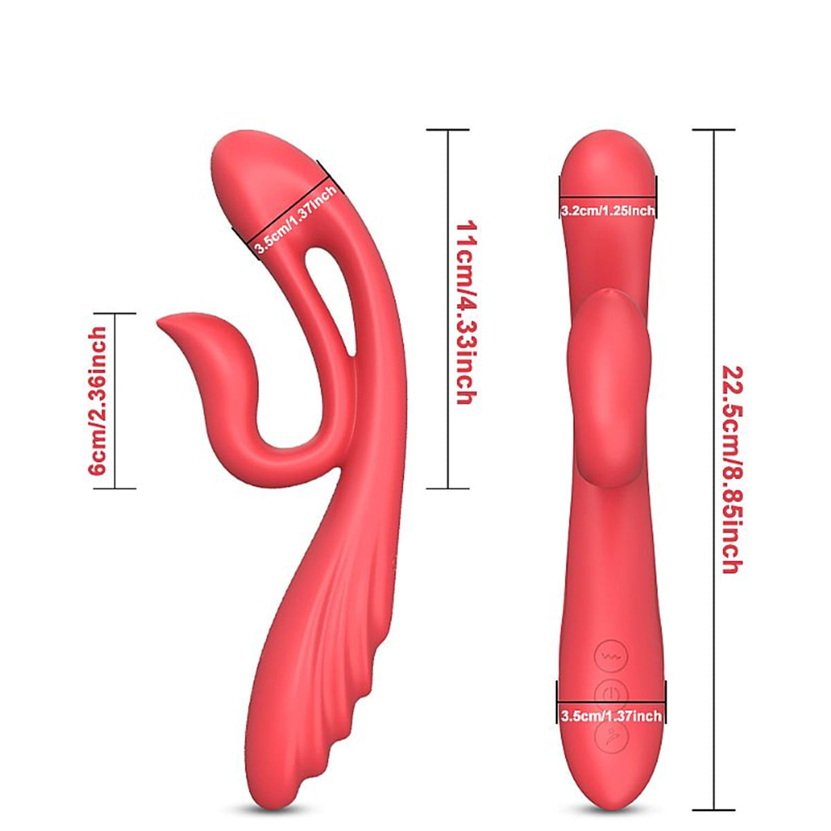 Vibrador de Ponto G e Clitóris com 9 Modos de Vibração Sexy Import