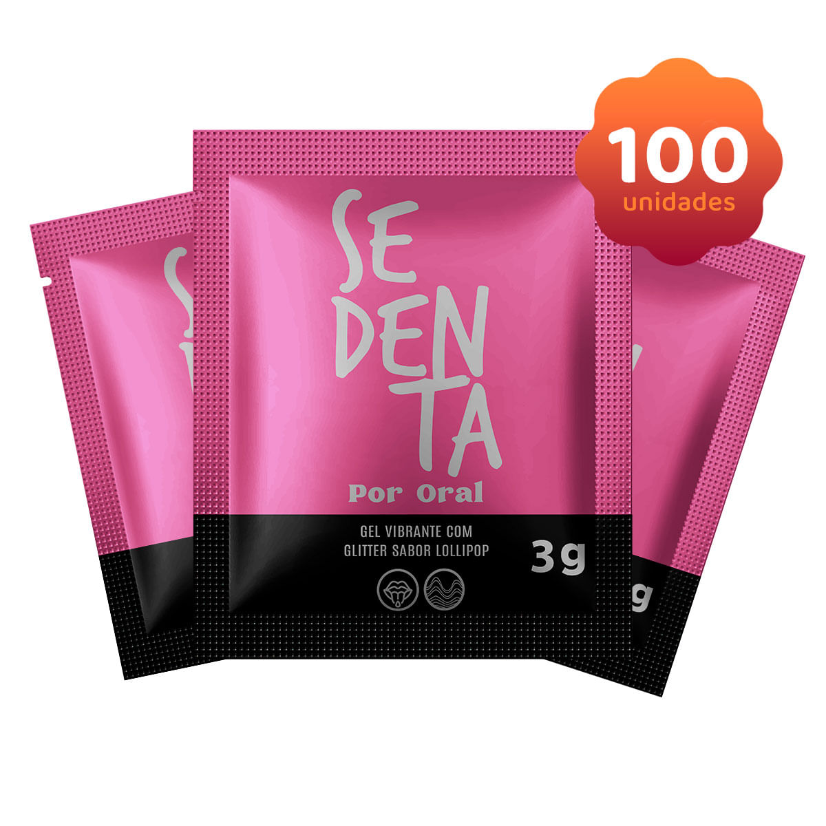 Kit Erótico com 100 Sachês Sedenta Por Oral Lollipop 3g Pepper Blend Kit Erótico com 100 Sachês Sedenta Por Oral Lollipop 3g Pepper Blend