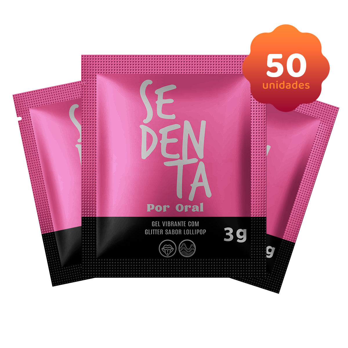 Kit Erótico com 50 Sachês Sedenta Por Oral Lollipop 3g Pepper Blend Kit Erótico com 50 Sachês Sedenta Por Oral Lollipop 3g Pepper Blend