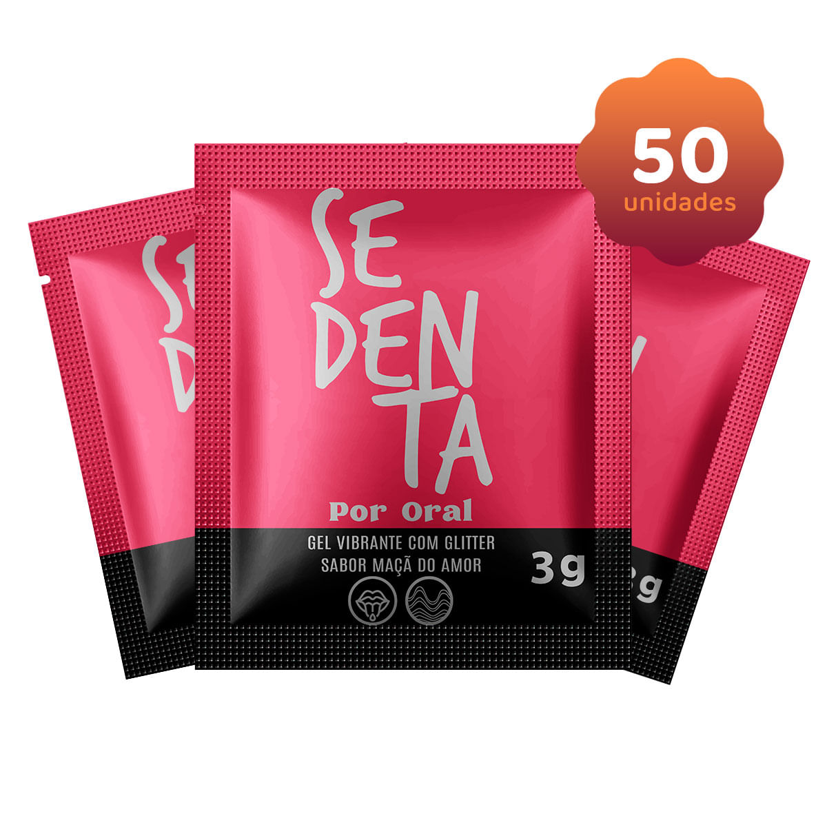 Kit Erótico com 50 Sachês Sedenta Por Oral Maça do Amor 3g Pepper Blend Kit Erótico com 50 Sachês Sedenta Por Oral Maça do Amor 3g Pepper Blend