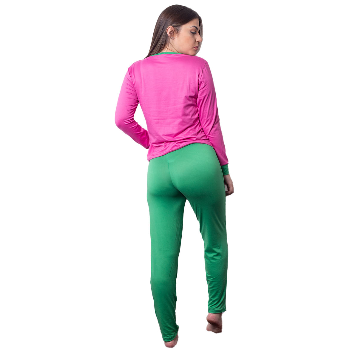 Pijama Longo Liso Coleção Inverno Hot Love