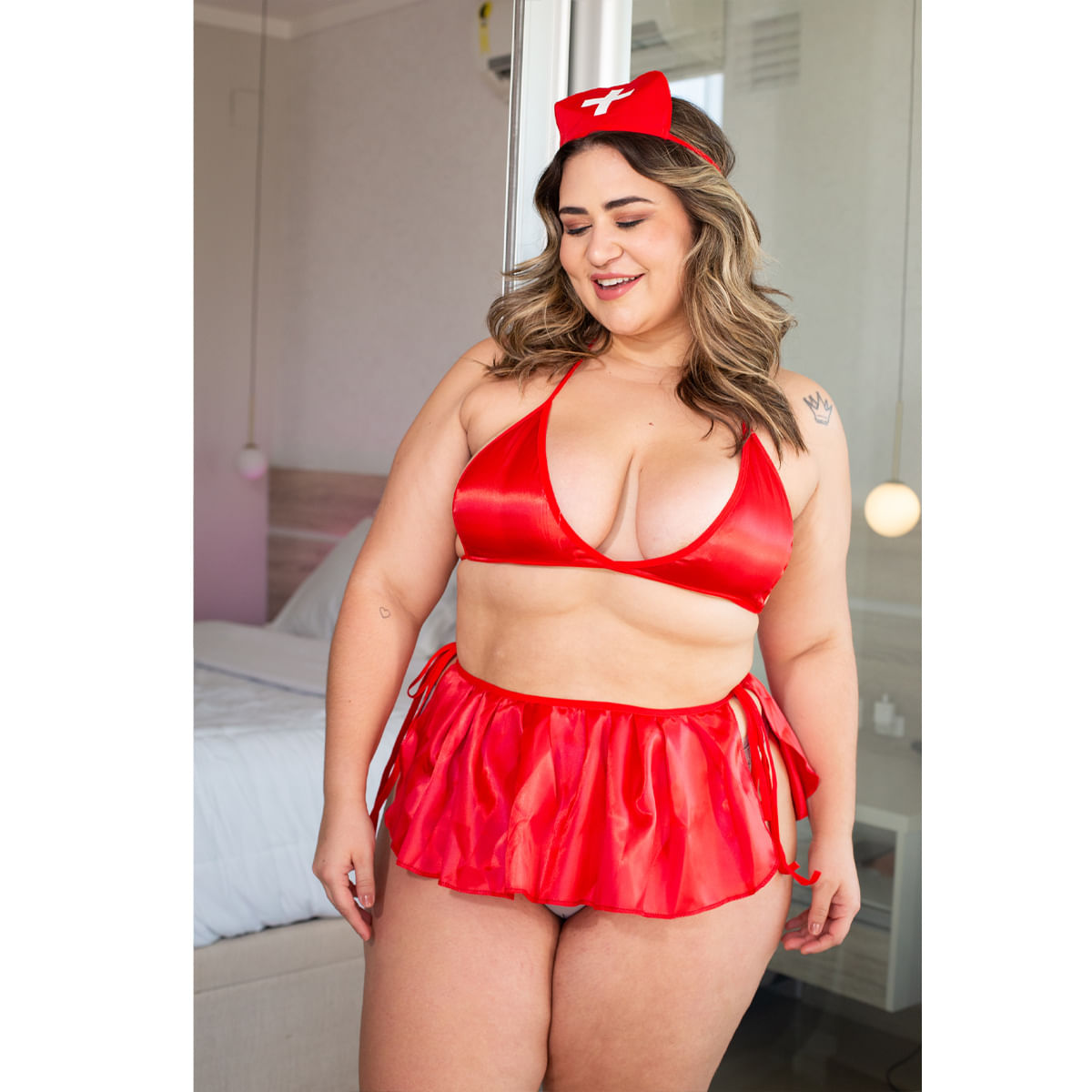 Fantasia Bombeira Plus Size Hot Love