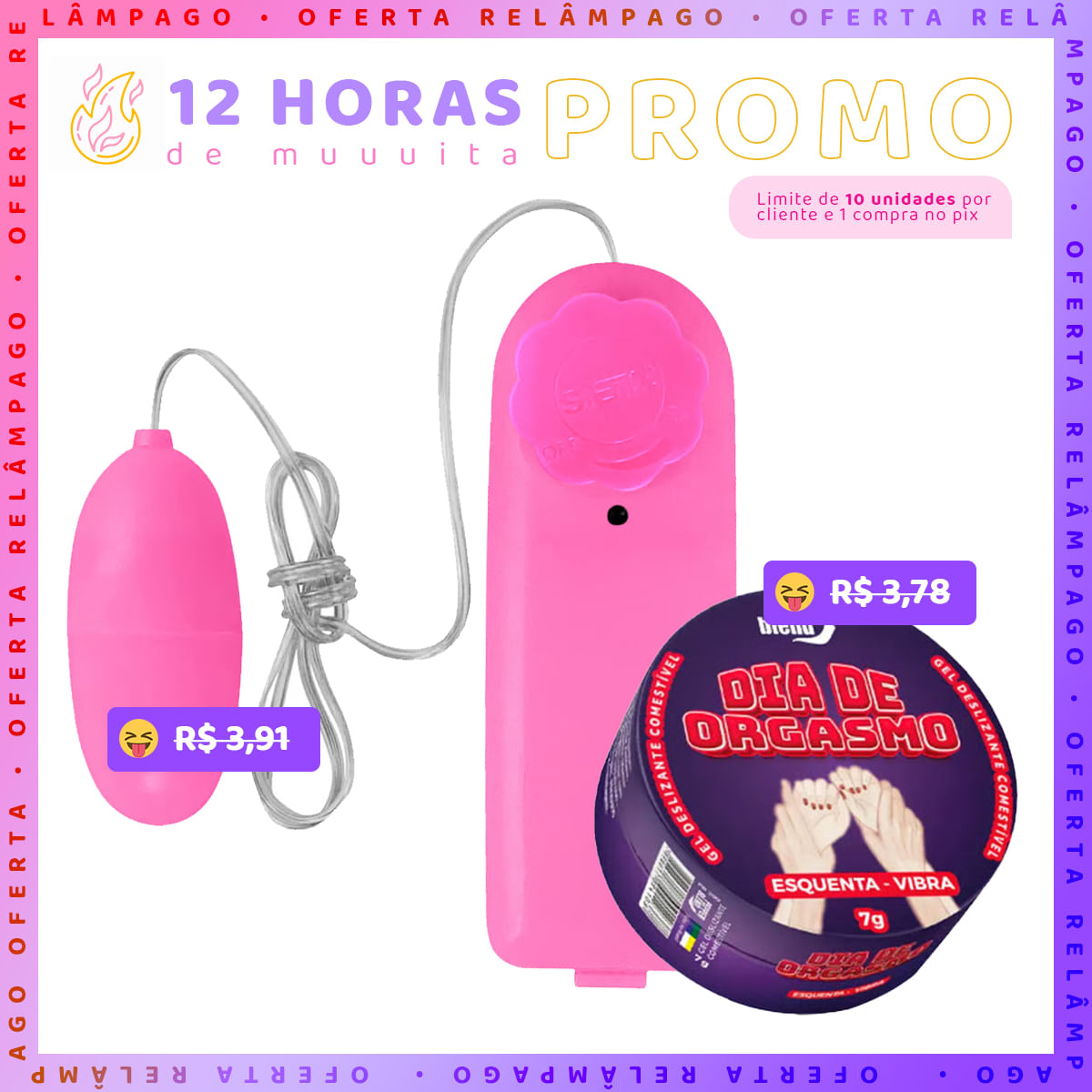 Kit Erótico com Bullet e Dia de Orgasmo Gel Deslizante