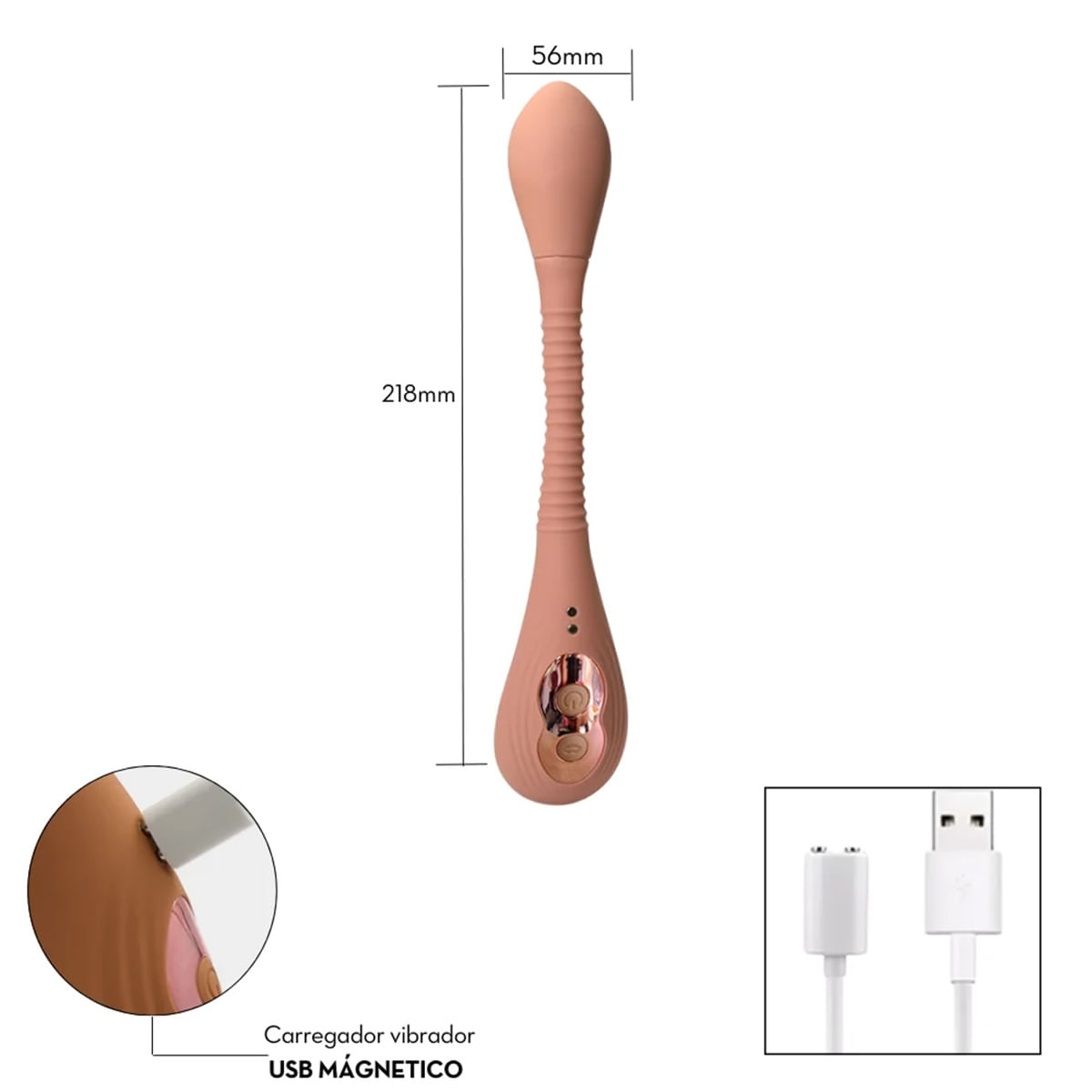 Estimulador Clitoriano com Ondas de Pressão e 9 Modos de Vibração Me Ame Sex Toys
