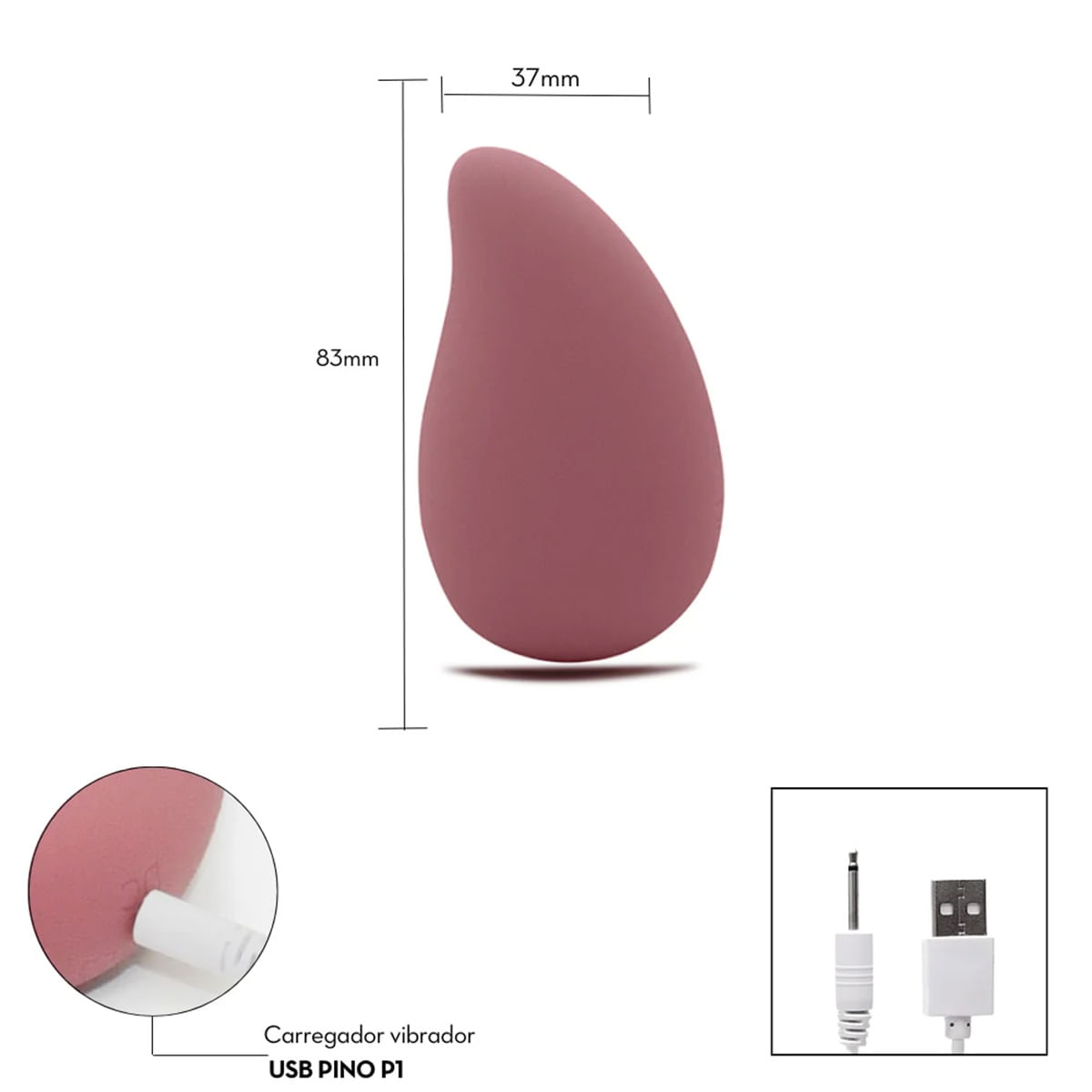 Vibrador Massageador em Formato de Manga com 10 Modos de Vibração Me Ame Sex Toys