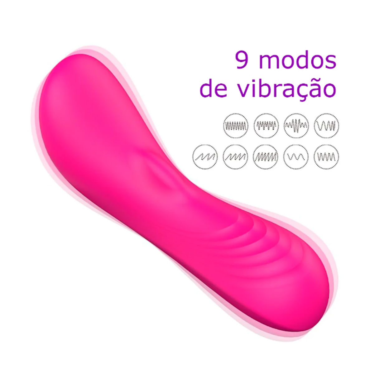 Vibrador de Calcinha com 9 Modos de Vibração com Controle Remoto Libb