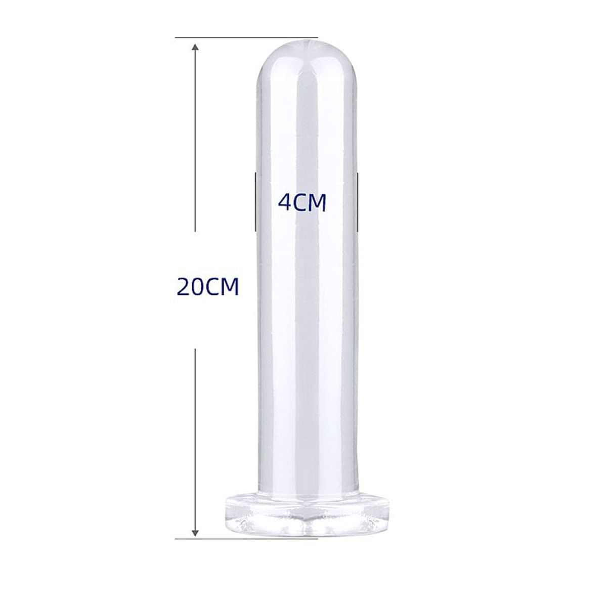 Plug Anal em Silicone com Base 20x4cm Sexy Import