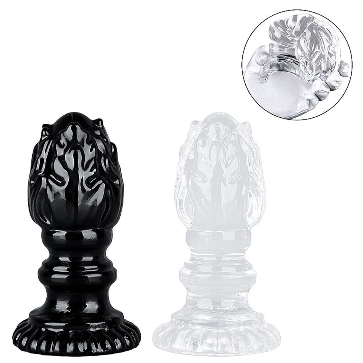 Plug Anal em Silicone com Textura 10,5x4cm Sexy Import