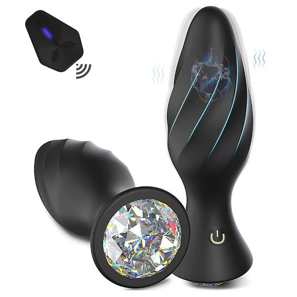 Plug Anal com Controle Remoto e 10 Modos de Vibrao Sexy Import Plug Anal com Controle Remoto e 10 Modos de Vibrao Sexy Import